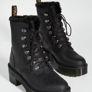 Dr Marten Leona Faux Fur